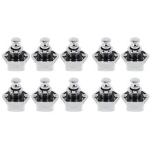 50 Pcs Push Button Keyless Lock Cupboard Caravan Lock for RV Drawer Cabinet Doors Thickness 15-27mm