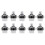 50 Pcs Push Button Keyless Lock  Cupboard Caravan Lock for RV Drawer Cabinet Doors Thickness 15-27mm 1