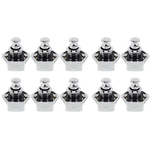 50 Pcs Push Button Keyless Lock  Cupboard Caravan Lock for RV Drawer Cabinet Doors Thickness 15-27mm
