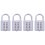 4X Anti-Theft Button Combination Padlock Digit Push Password Lock Zinc Alloy Security Lock 1