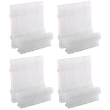 48x Chiari Supporti in Plastica Porta Piatti Display Piatto Rack Portafoto Libro Fotografico Piedistallo Supporto Stand