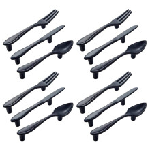 Poignee de Porte Poignee de Cuisine A 12 Poignees - Noir