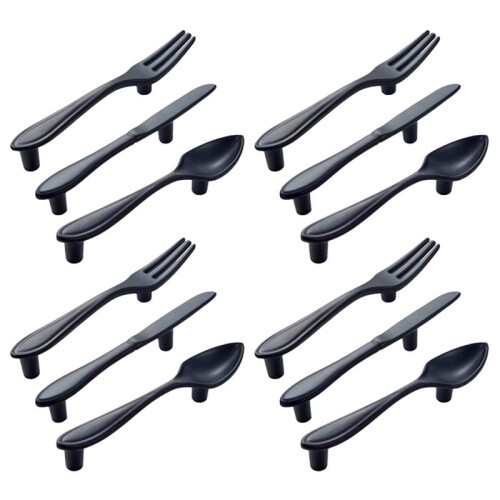 Griff Tuer Griff Kochen Hat 12 Griffe - Schwarz 1