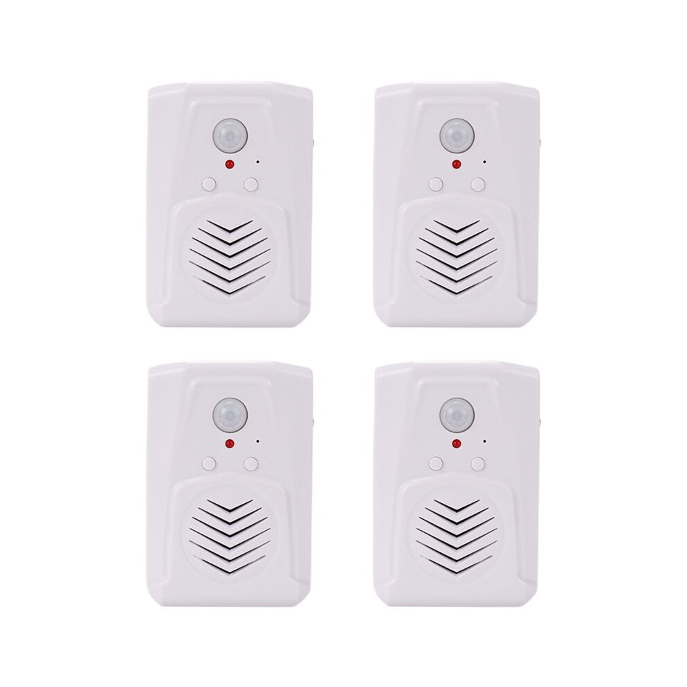 4X Sensor Motion Door Bell Mp3 Infrared Doorbell Wireless Pir Motion Sensor Voice Prompter Welcome Door Bell 4713399356066