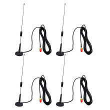 4X UT-106UV SMA-Female Car Magnetic Dual Band Antenna for UV-5R UV-82 UV-9R Walkie Talkie