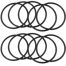 10 PCS 80 mm External Dia 4 mm Thick Filter Rubber O-Ring Seal Black