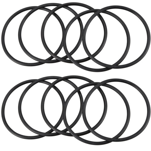 10 PCS 80 mm External Dia 4 mm Thick Filter Rubber O- Seal Black 1