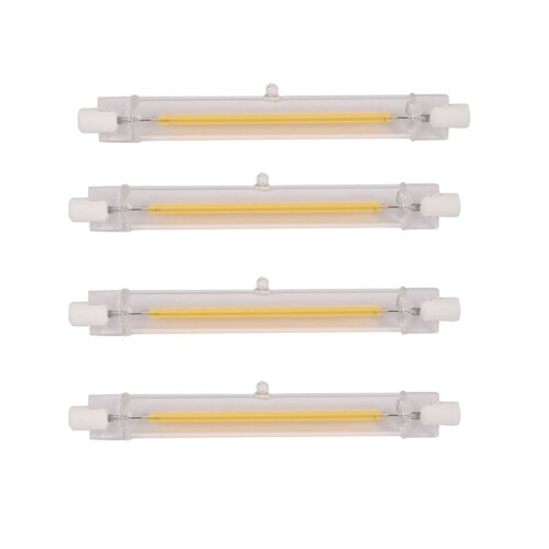 4X Dimmable R7S Led Cob 10W 118mm Led Light Bulbs Replace Halogen Lamp-Warm White Light 220V