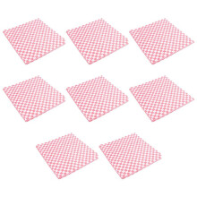 800 PCS Checkered Deli Candy Basket Liner Food Wrap Papers, Fat Repellent, Sandwich Burger Packing, Red and White