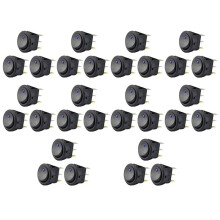 30Pc 12V 20A Rocker Toggle LED Light SPST -Off Control
