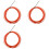 3pcs 4Mm 5 Meter Orange Guide Device Nylon Electric Cable Push Pullers Duct Snake Rodder Fish Tape Wire 2
