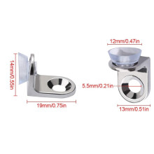 60 Pieces Glass Shelf Bracket with Sucker Glass Shelve Support Right Angle Fixing Brackets for Kitchen Cabinets Cupboard