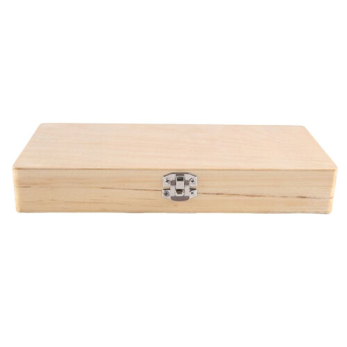 4X Wooden Slide Storage Box, Holds 50 Slides, Microscope Slide Box