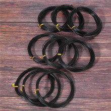 45 Rolls Bonsai Wires Anodized Aluminum Bonsai Training Wire with 3 Sizes (1.0 mm,1.5 mm,2.0 mm),Total 147 Feet (Black)
