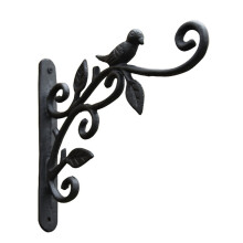 2X Hanging Plant Hook Cast Iron Flower Basket Hooks Bracket Hanger for Bird Feeder Lantern Planters Pots Wind Chimes