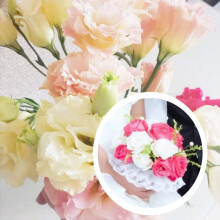 16 Pack Foam Floral Handle Bouquet Holder Flower Bouquet Holder for Flower Arrangement Wedding Bouquet Supplies