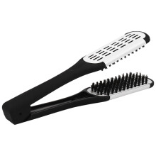 2X Professional Straightening Brush Hairdressing Tool Double-Sided Brush Hair Straightening