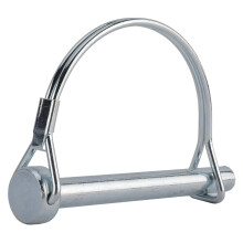 20Pcs Wire Lock Pin, 5/16 Inch Shaft Locking Pin Hitch Pin with Round Arch Wire Retainer for Farm Trailers Lawn Garden