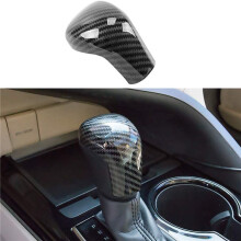 2X Sport Style Carbon Print Auto Schaltknauf Abdeckung Trim für Camry 2018-2020 Avalon Schrägheck 2019 2020