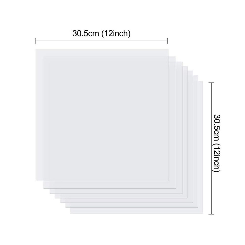 20Pcs 7Mil Blank Stencil Sheets, 12 X 12 Inch Mylar Template Stencil Material For & Silhouette Machines 4711628617506