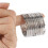 60X Quality 50mm Keyring Split Ring Set Heavy Duty Large Nickel Key Loop Sprung Hoop 3