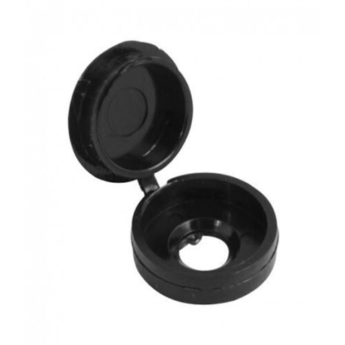 Schraubkappe Topfscheibe Klappdeckel Schwarz (100 Pack) 1