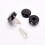 Screw Cap Cup Washer Hinged Cover Black ( Pack of 100 ) 3