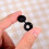Screw Cap Cup Washer Hinged Cover Black ( Pack of 100 ) 6