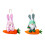 Plush Hare Carrot Doll Easter Hanging Ornament For-Yellow 6