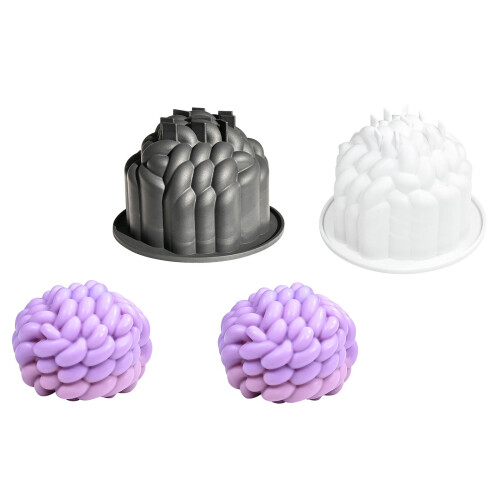 Yarn Ball Designs Silicone Molds For Mousse Cakes-Black 1
