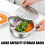 Steel Colander With Side Draining Holes For Rice And-Silver 1 4