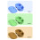 2 Section Silicone Spices Container Snacks Storage Box-Green 5