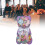 Small Plastic Bear Shaped Container Candy Holder-Mixed colors 5