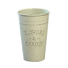 French Flowers Bucket Vases Galvanized Metal Vases for-L