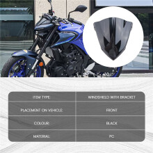 Moto Parabrezza Deflettore Parabrezza con Staffa per  MT03 MT 03 MT25 MT 25 2020 2021 Nero