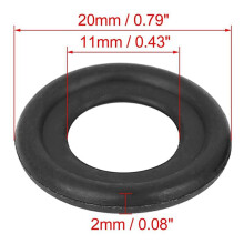 20Pcs Black Rubber Oil Drain Plug Gaskets Washer Replacement for  12616850 3536966 097-119