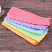 10Pieces Fish Scale Rags Super Absorbents Microfiber Polishing Cleaning Cloths Reusable Glass Wiping Rags 30X40cm