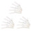 15 x White Satin Padded Clothes Hook Hanger 1