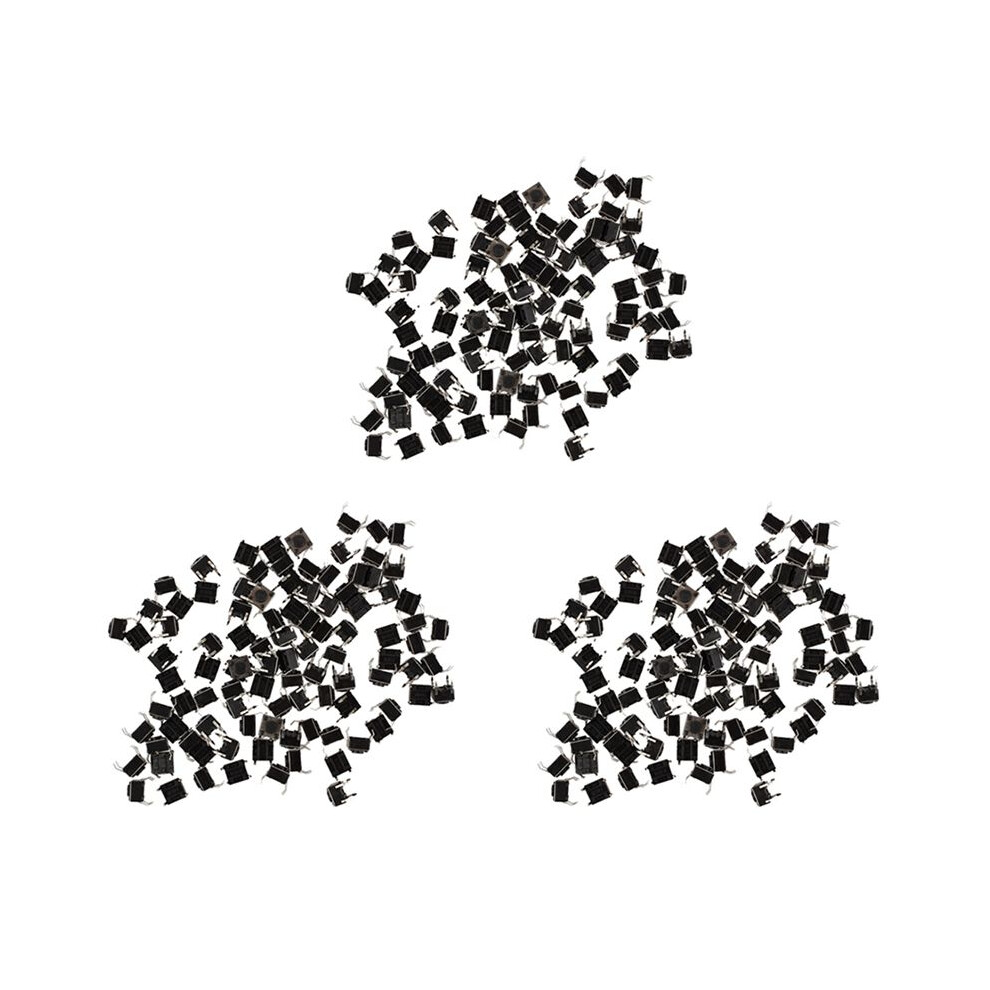 300 Pcs 6X6x4.5mm Panel Pcb Momentary Tactile Tact Push Button 4 Pin Dip 6031741520100
