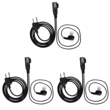 3X Air Sound Tube Earphone Microphone for Midland Walkie Talkie GXT G6 G7 G8 75-810 GXT650 LXT80 Wireless Earphone