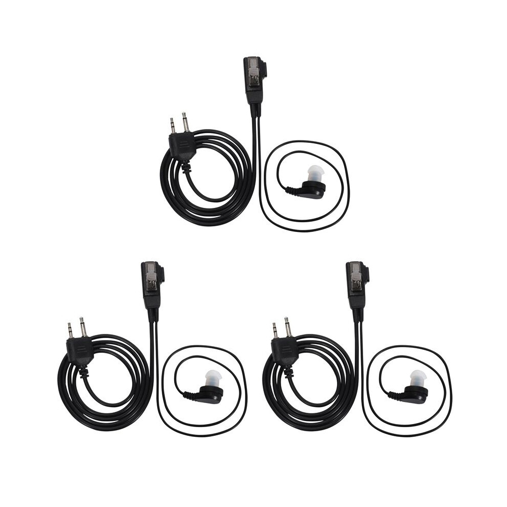 3X Air Sound Tube Earphone Microphone For Midland Walkie Talkie Gxt G6 G7 G8 75-810 Gxt650 Lxt80 Wireless Earphone 4713206206386