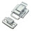 6X Metal Snap Finish Suitcase Suitcase Lock 30X43mm Silver 3