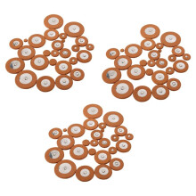 75Pcs Tapis de Saxophone de Tenor Professionnel En Cuir Remplacement Orange Des Coussins de Sax Pieces & Accessoires D'Instruments de Musique A Vent