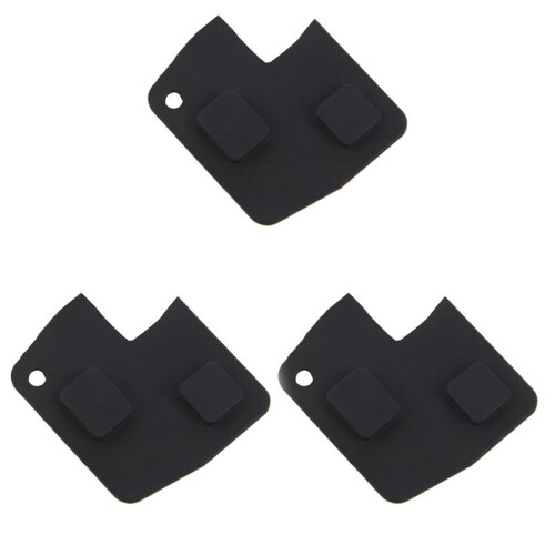 3X 2 Keys Rubber Button Key Remote Control for  Yaris Rav4  Mr2 Celica