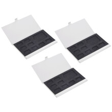 3X 9 Micro-/ Memory Card Storage Holder Box Protector Metal Cases 8 TF&1