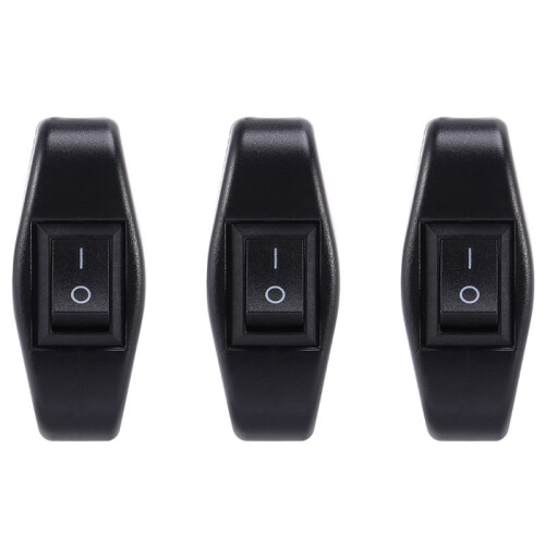 3X Black Bedroom  Off Button in   6A/250VAC 10A/125VAC
