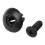 60 Pcs 8mm Hole Push in Expanding Screw Panel Clips Plastic Rivet Black 2