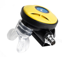 2X Regulador de Mergulho 2º Estágio Profissional Subaquático Equipamento Regulador de Mergulho Polvo Acessório-Amarelo