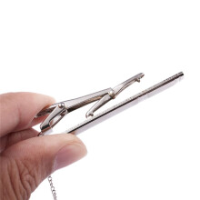 3X Hommes Couleur Argent Chrome Acier Inoxydable 6CM Standard Pince Ă Cravate Fermoir Barres Broches