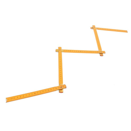 3X Portable Règle Pliante En Bois de Charpentier 100cm 1